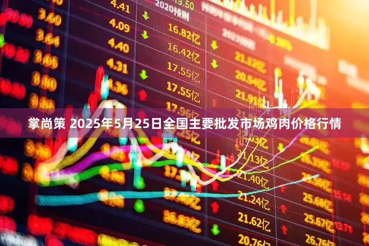掌尚策 2025年5月25日全国主要批发市场鸡肉价格行情