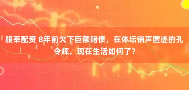 股莘配资 8年前欠下巨额赌债，在体坛销声匿迹的孔令辉，现在生活如何了？